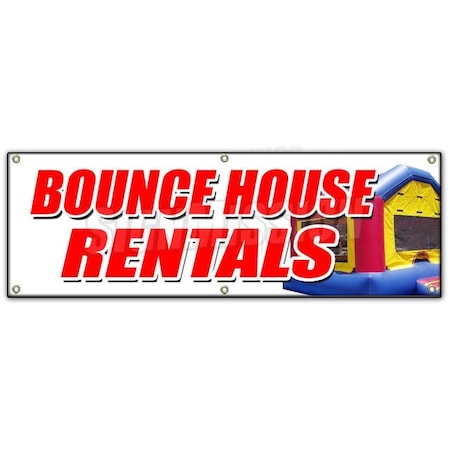 Signmission BOUNCE HOUSE RENTALS BANNER SIGN party photobooth inflatable moonwalk B-72 Bounce House Rentals